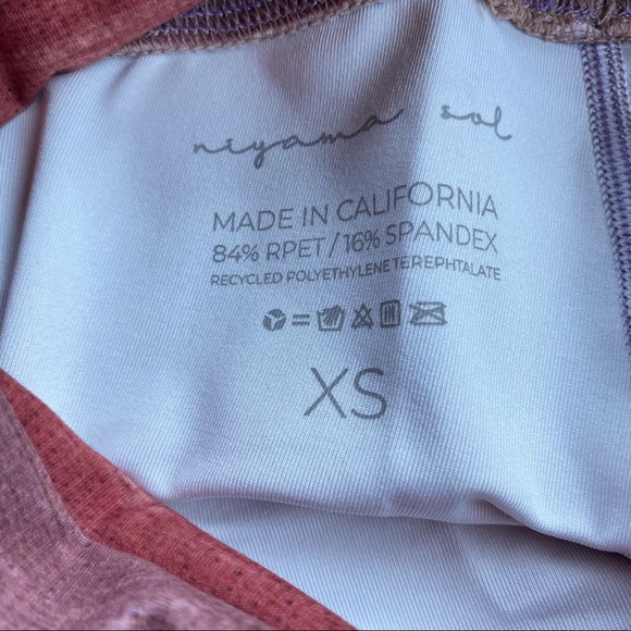 ✨NIYAMA SOL RETRO BLUSH HIGH WAIST LEGGING XS - Picture 8 of 11